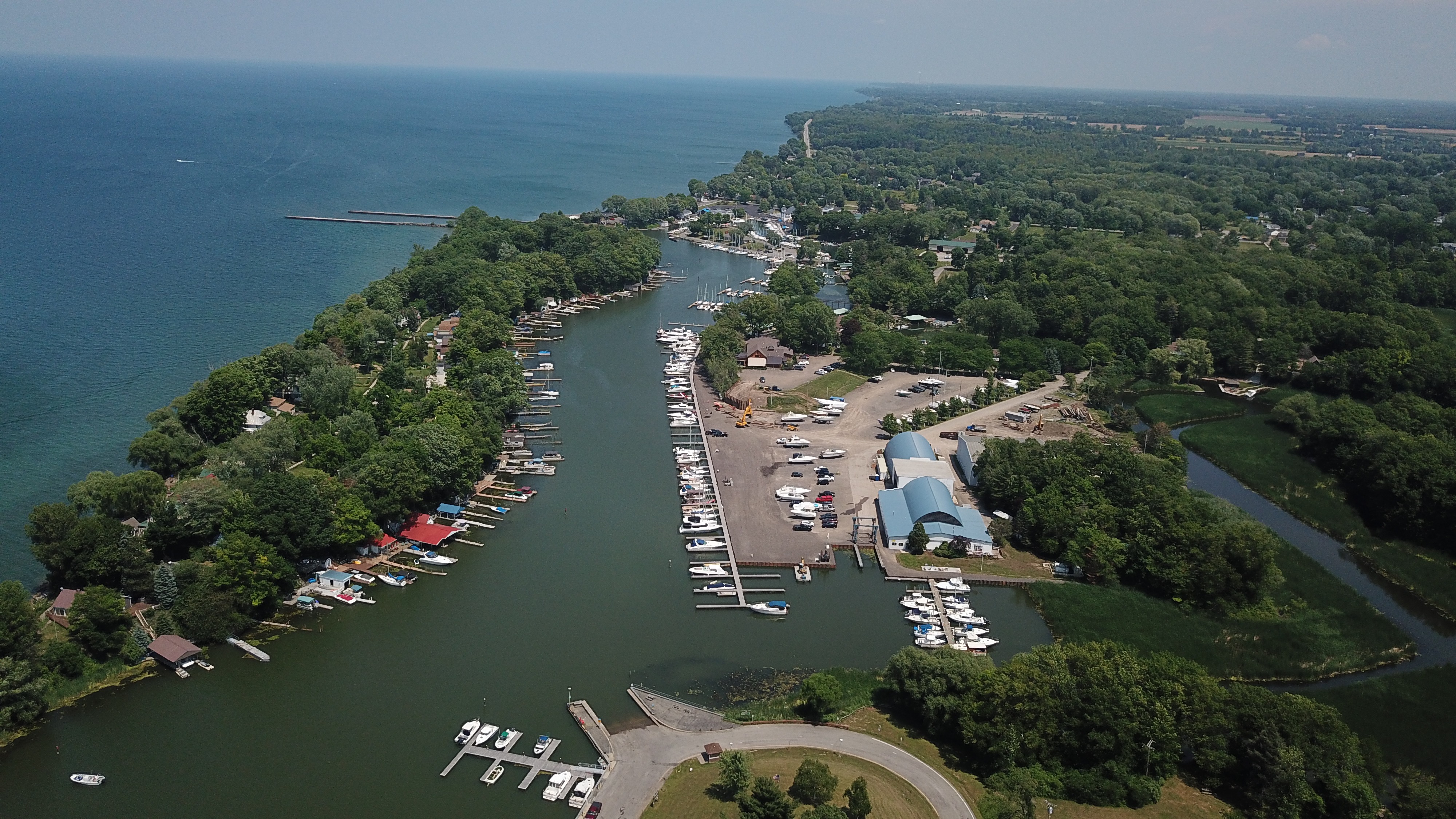 Marina dock detail