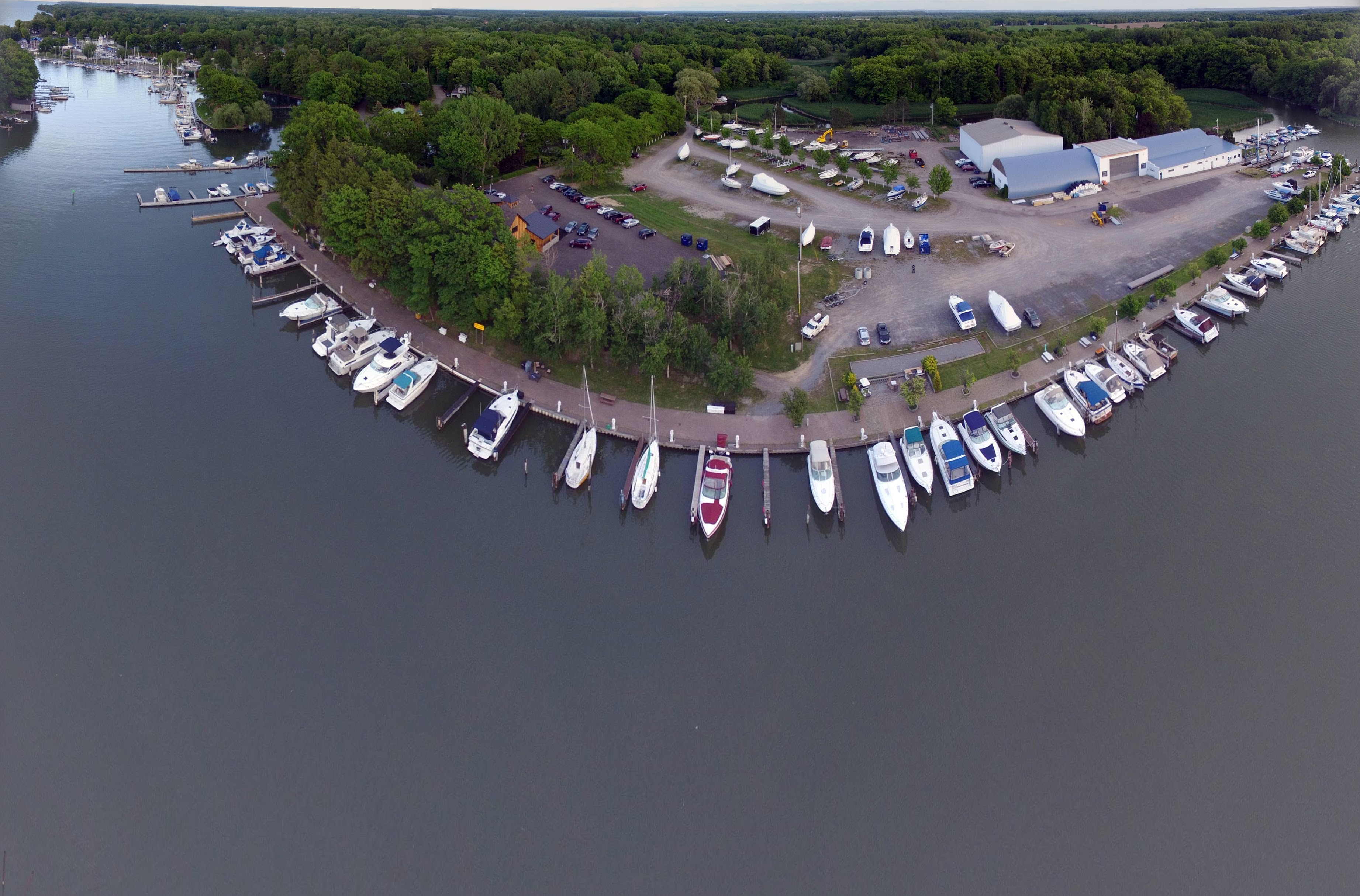 Boat slips at Bootleggers Cove Marina